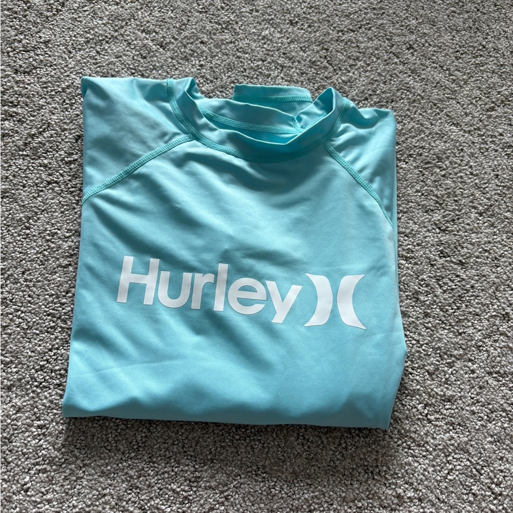 Hurley Light Blue Rash Guard